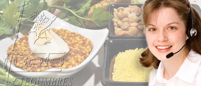Contactar con Legumbres Curto: distribuidor de legumbres secas, envasadas y a granel.